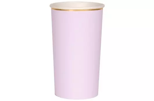 MeriMeri Стаканы с каймой Basic высокие 400 мл 8 шт.