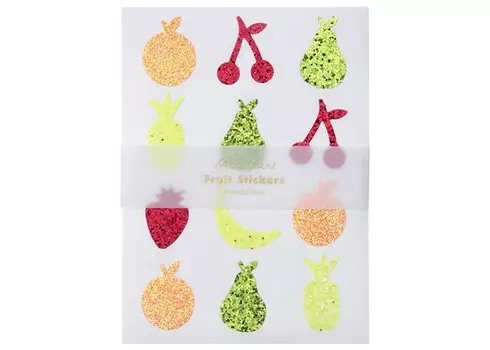 MeriMeri Стикеры Фрукт с блестками 10 шт.