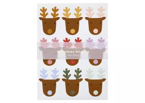 MeriMeri Стикеры Олень блестящие