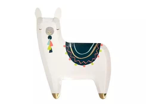 MeriMeri Тарелки Лама 8 шт.