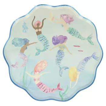MeriMeri Тарелки Русалки 8 шт.