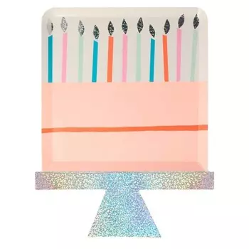 MeriMeri Тарелки С днем рождения 8 шт.