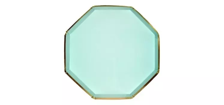 MeriMeri Тарелки с каймой Basic коктейльные 8 шт.