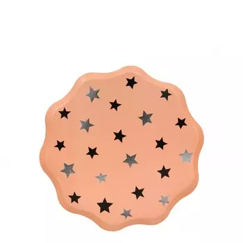 MeriMeri Тарелки со звездами Пастель 8 шт.