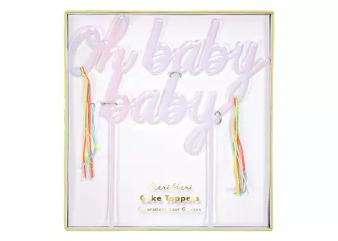 MeriMeri Топперы для торта акриловые Малыш