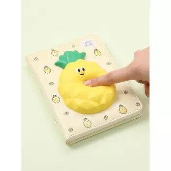 Mihi Mihi Блокнот со сквишем Ананас формат А5