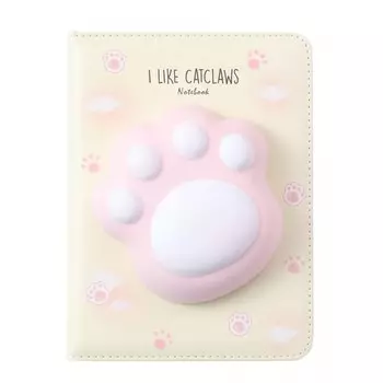 Mihi Mihi Блокнот со сквишем Кошачья лапа I Like Catclaws А5