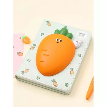 Mihi Mihi Блокнот со сквишем Морковка Carrot Friends А5