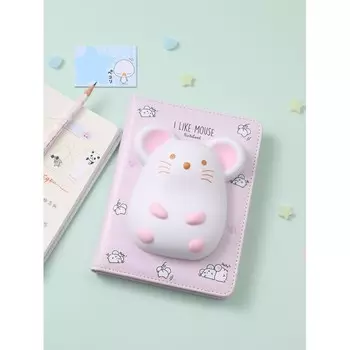 Mihi Mihi Блокнот со сквишем Мышка I Like Mouse А5