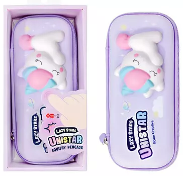 Mihi Mihi Пенал школьный со сквишем Единорог