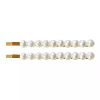 Milledeux Набор из двух невидимок с крупным жемчугом Pearl