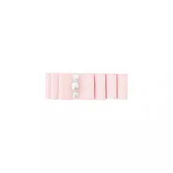 Milledeux Заколка-зажим Layered Bow маленькая Pearl Grasgrain