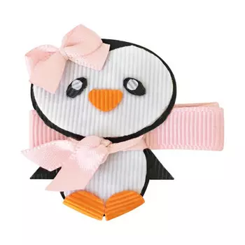 Milledeux Заколка-зажим Пингвин с бантиком коллекция Penguin