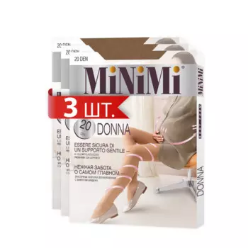 MiNiMi Колготки женские для беременных с эффектом бандажа Donna 20 den 3 шт.