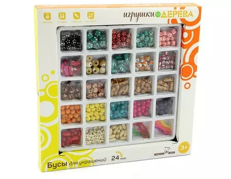 Мир деревянных игрушек Набор Бусы 2
