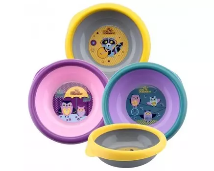 Мир детства Тарелочка для первых блюд Совы и Еноты