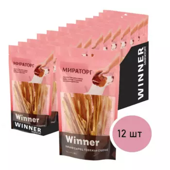 Мираторг Лакомство для собак Кишки говяжьи охлажденные 50 г 12 шт.