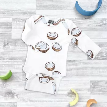 Mjolk Боди Кокосы с длинным рукавом