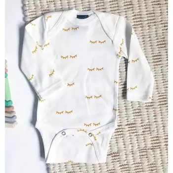 Mjolk Боди с длинным рукавом Basic Глазки