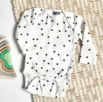 Mjolk Боди с длинным рукавом Basic Горошки