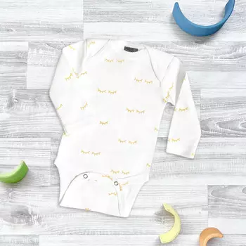 Mjolk Боди с длинным рукавом Глазки