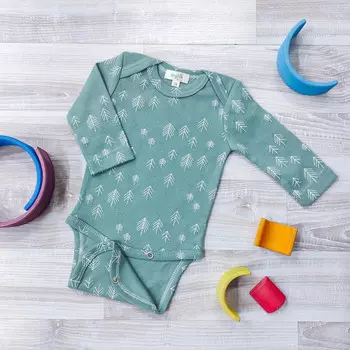 Mjolk Боди с длинным рукавом Ёлочки