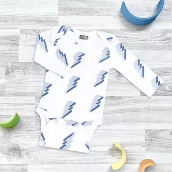 Mjolk Боди с длинным рукавом Молнии