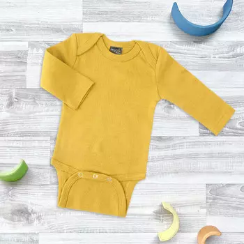 Mjolk Боди с длинным рукавом Mustard