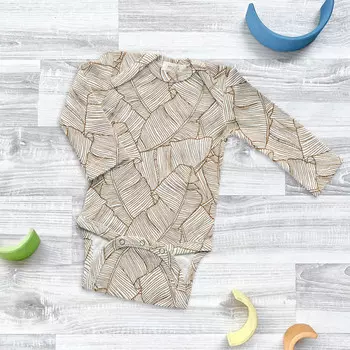 Mjolk Боди с длинным рукавом Palm Tree