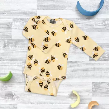 Mjolk Боди с длинным рукавом Пчёлки
