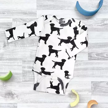 Mjolk Боди с длинным рукавом Собачки