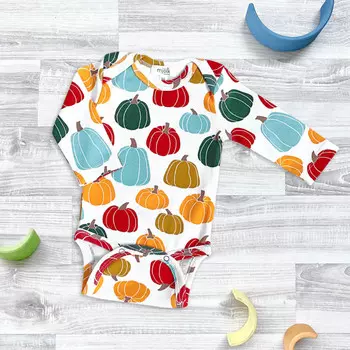 Mjolk Боди с длинным рукавом Тыквы