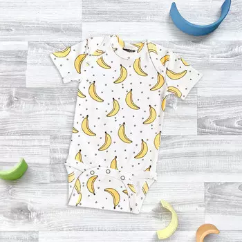 Mjolk Боди с коротким рукавом Бананы