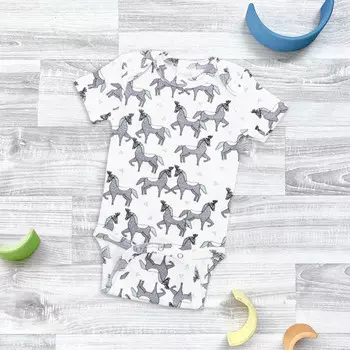 Mjolk Боди с коротким рукавом Цирк