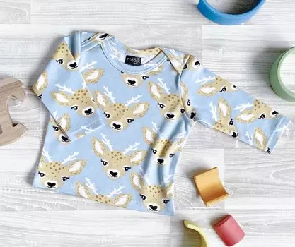 Mjolk Футболка с длинным рукавом Оленята