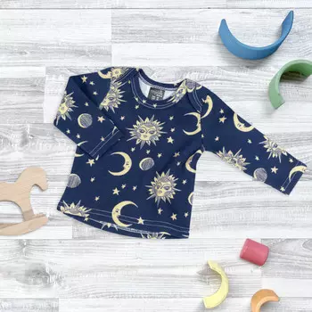 Mjolk Футболка с длинным рукавом Солнце и Луна