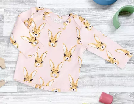 Mjolk Футболка с длинным рукавом Зайчики New