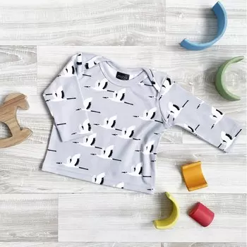 Mjolk Футболка с длинным рукавом Журавли