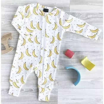 Mjolk Комбинезон на манжетах Sleep and Play Бананы
