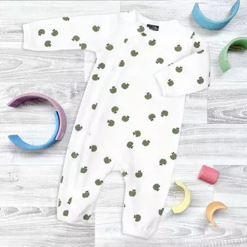 Mjolk Комбинезон на окантовке Sleep and Play Яблочки