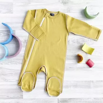 Mjolk Комбинезон швы наружу Sleep and Play Mustard