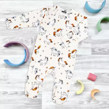 Mjolk Комбинезон Sleep and Play Единороги