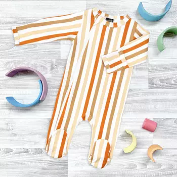 Mjolk Комбинезон Sleep and Play Полоска