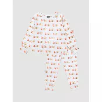 Mjolk Пижама с рисунком на манжетах