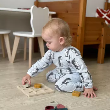 Mjolk Утеплённый комбинезон на окантовке Пингвины