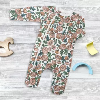 Mjolk Утеплённый комбинезон с закрытой ножкой Sleep and Play Маки