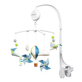 Мобиль BabyOno Карусель с электронным механизмом 19 песен Balloons