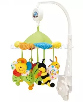 Мобиль Canpol Музыкальная карусель Colourful meadow 2/984
