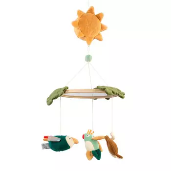 Мобиль Sebra Музыкальный с зеркалом Дикая природа