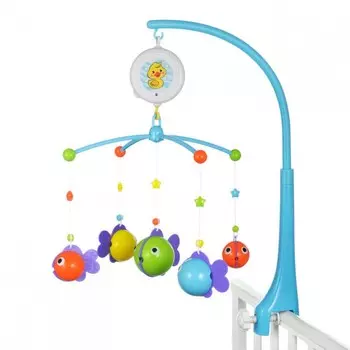 Мобиль Жирафики Музыкальный Рыбки